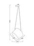 ΚΡΕΜΑΣΤΟ Φ/Σ  1XE27 ΜΟΥΣΤΑΡΔΙ ΜΕΤΑΛΛΙΚΟ Φ27ΧΗ120CM - ledmania.gr