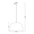 ΚΡΕΜΑΣΤΟ Φ/Σ 1ΧΕ27 ΜΕΤΑΛΛΙΚΟ ΓΚΡΙ Φ40ΧΗ120CM PALLADA - ledmania.gr