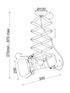 ΟΡΟΦΗΣ Φ/Σ 1ΧΕ27 ΜΕΤΑΛΛΙΚΟ ΜΑΥΡΟ 20Χ34Χ90CM - ledmania.gr