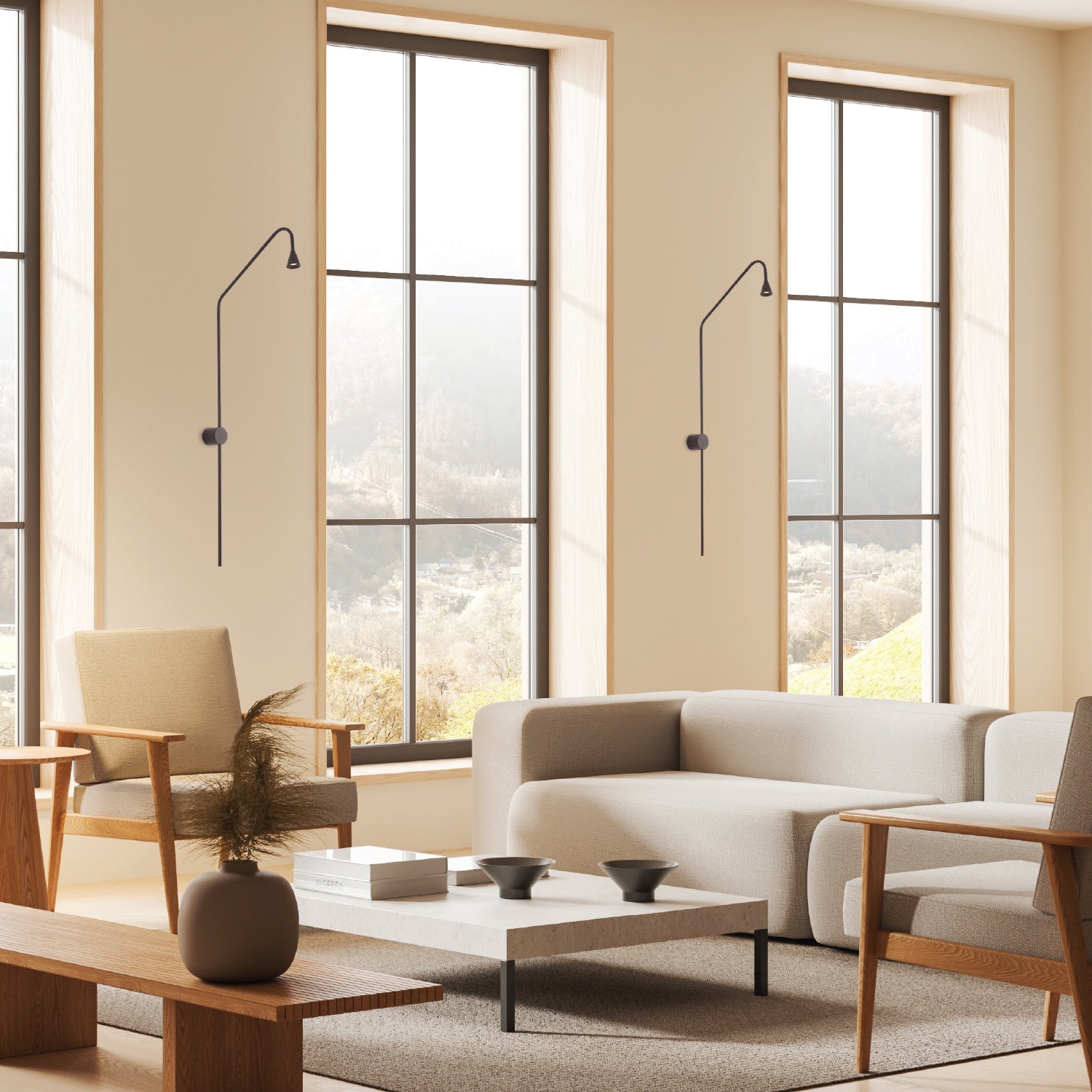 Επιτοίχιο Φωτιστικό LED ACA Esthetic OKN5012WBK Αμμώδες Μαύρο 5W 3000K 440lm