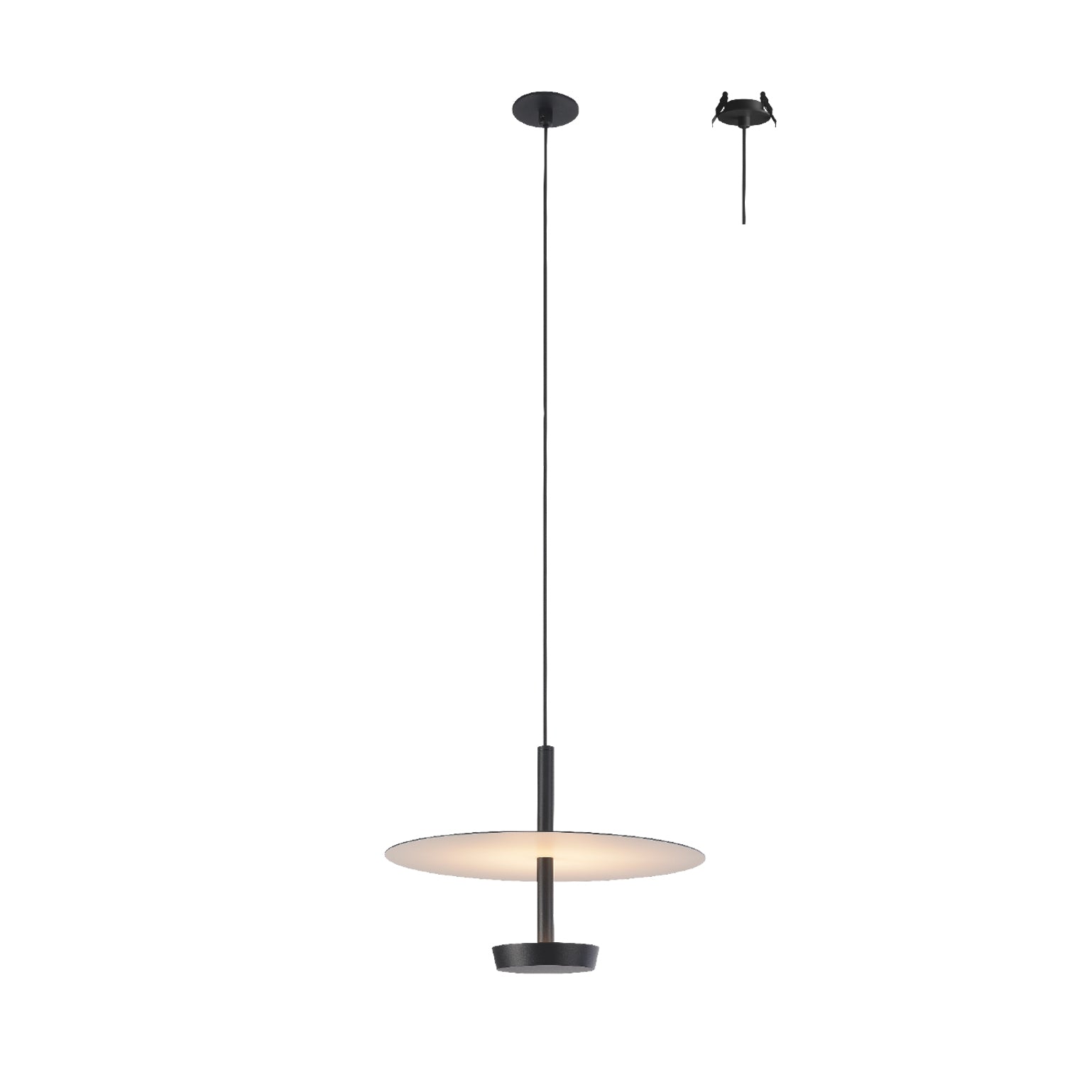 Κρεμαστό Φωτιστικό LED ACA Maison OKN5013PBK Αμμώδες Μαύρο 9W 3000K 310lm