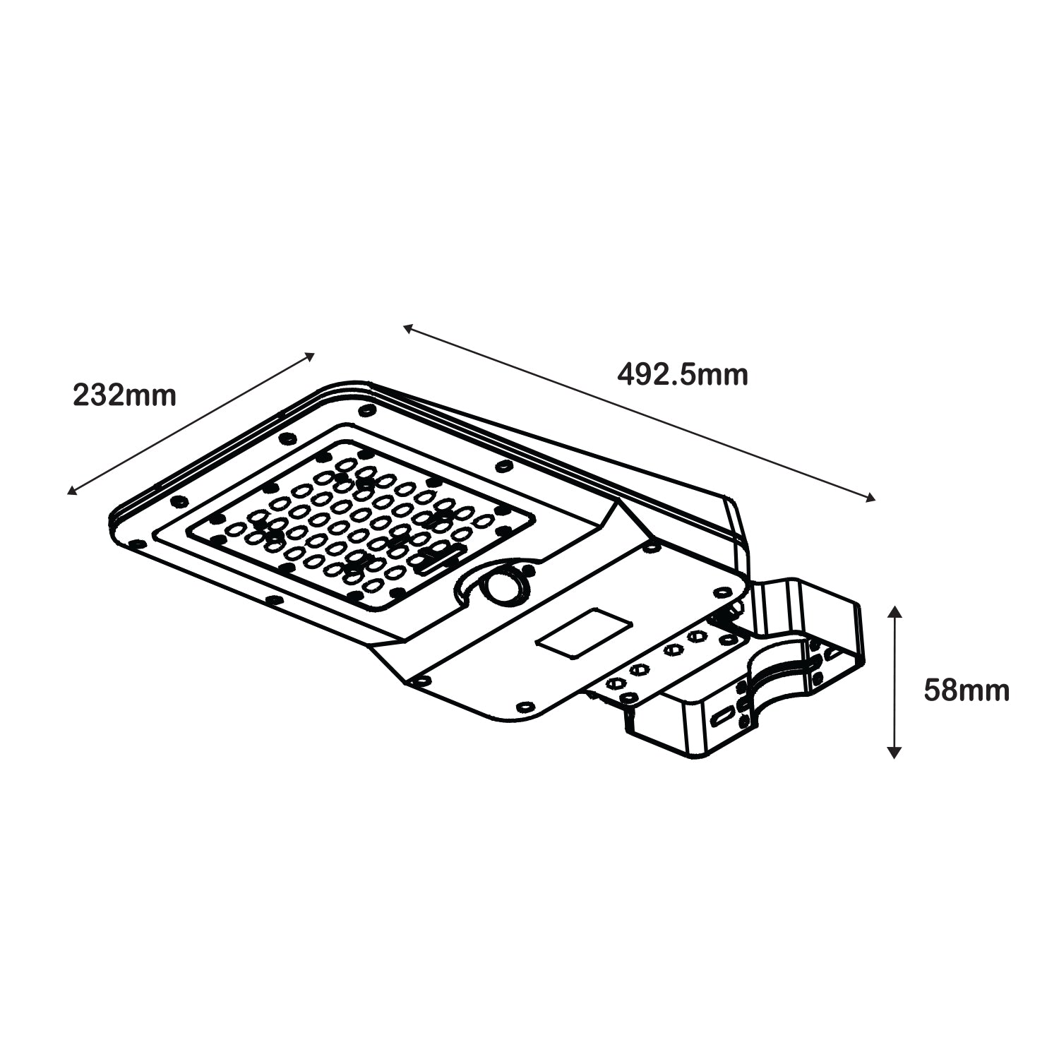 ΗΛΙΑΚΟ ΦΩΤΙΣΤΙΚΟ ΟΔΙΚΟΥ ΔΙΚΤΥΟΥ LED SMD ACA ORVEL12CCT ΜΑΥΡΟ 12W 3000K/4000K/6500K 1900LM 3CCT PIR IP65