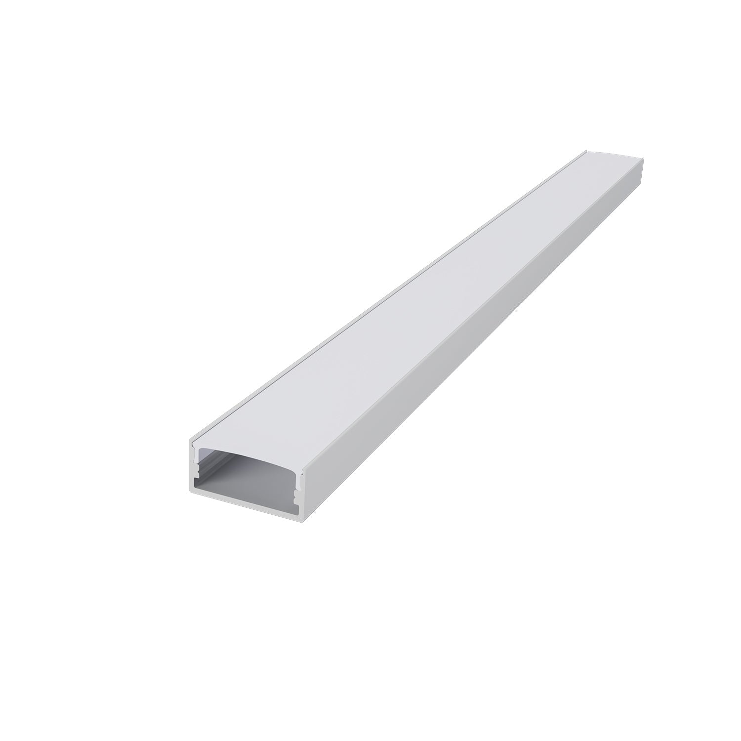 NORM ΠΡΟΦΙΛ ΑΛΟΥΜΙΝΙΟΥ ΛΕΥΚΟ ΜΕ ΟΠΑΛ ΚΑΛΛΥΜΑ 2m/pc-(Τιμή Μέτρου)