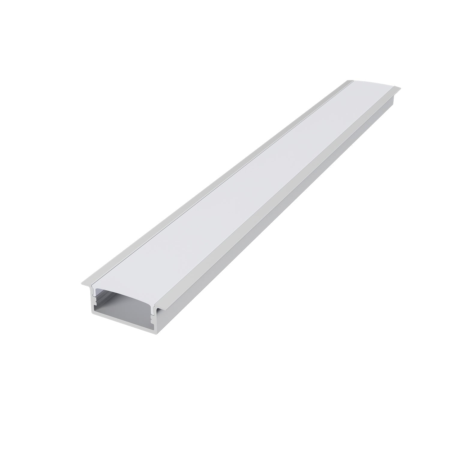 NORM ΠΡΟΦΙΛ ΑΛΟΥΜΙΝΙΟΥ ΛΕΥΚΟ ΜΕ ΟΠΑΛ ΚΑΛΥΜΑ 2m/pc-(Τιμή Μέτρου)