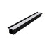 ERIN ALUMINUM PROFILE P189 BLACK WITH OPAL PC DIFFUSER 2m/pc-(Τιμή Μέτρου)