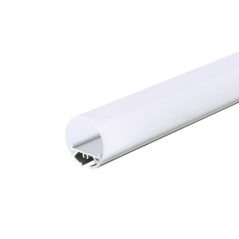 VELOR ULTRA MINI ΠΡΟΦΙΛ ΑΛΟΥΜΙΝΙΟΥ ΜΕ ΟΠΑΛ ΚΑΛΥΜΜΑ Φ30mm(Τιμή μέτρου)
