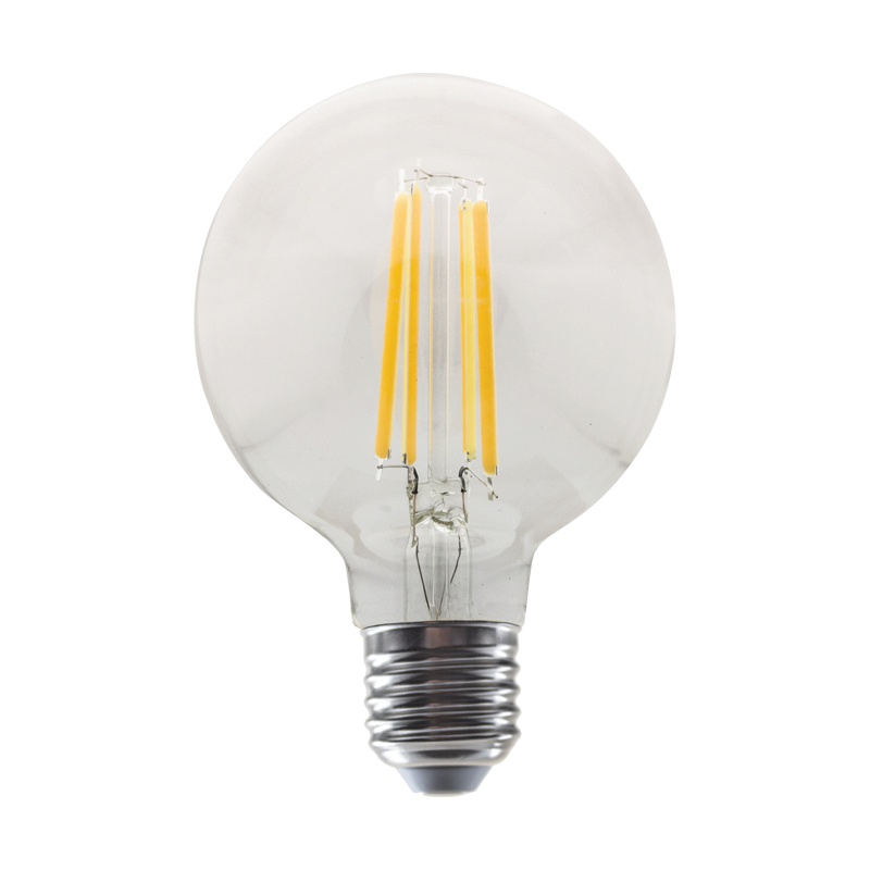 LED FILAMENT E27 G80 10W 4000K 230V AC 1260LM RA80 30000H 360° - ledmania.gr