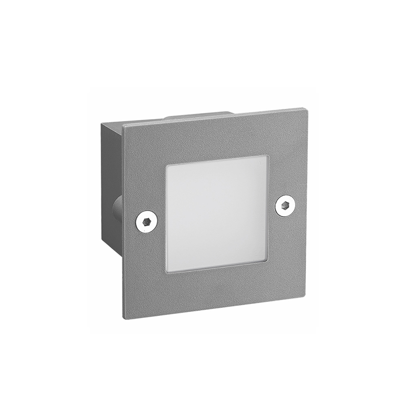 LED STEP LUMINAIRE 70X70 G 2W 3000K 90Lm 230V IP54 RA80 - ledmania.gr