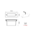 LED STEP LUMINAIRE 110X44 NM 2W 3000K 90Lm 230V IP54 RA80