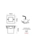 LED STEP LUMINAIRE 70X70 NM 2W 6000K 100Lm 230V IP54 RA80 - ledmania.gr