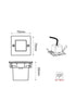 LED STEP LUMINAIRE 70X70 R 2W 6000K 100Lm 230V IP54 RA80 - ledmania.gr