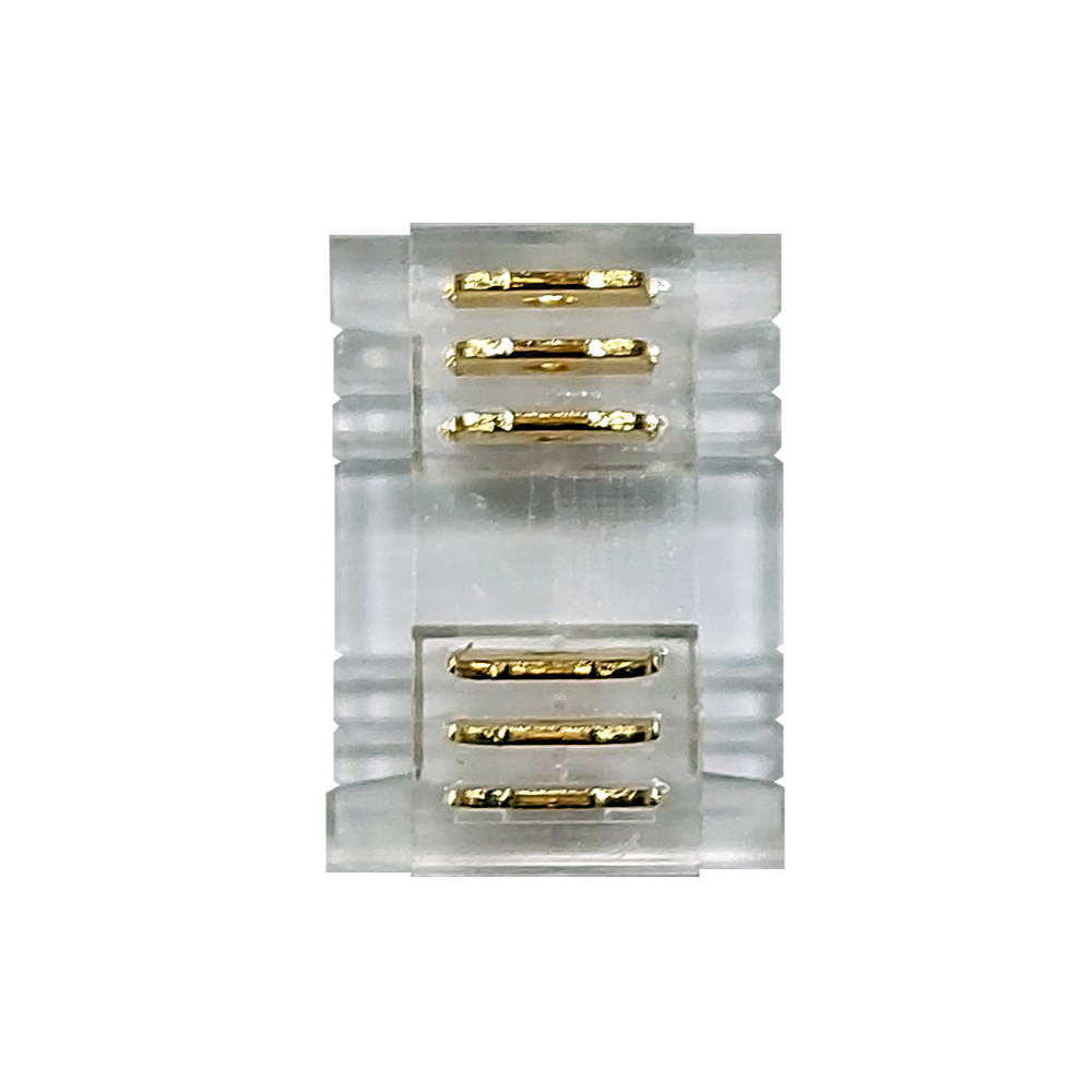 CONNECTOR FOR COB RGB CCT STRIP 12mm WIDTH PCB 6P WITHOUT DARK SEGMENTS - ledmania.gr
