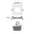 ΛΕΥΚΟ ΤΕΤΡΑΓΩΝΟ LED ΠΑΝΕΛ ΧΩΝΕΥΤΟ 18W 4000K 1800Lm 223x23mm 230V AC Ra80 - ledmania.gr