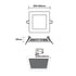 ΛΕΥΚΟ ΤΕΤΡΑΓΩΝΟ LED ΠΑΝΕΛ ΧΩΝΕΥΤΟ 23W 6500K 2120Lm 300x300mm 230V AC Ra80 - ledmania.gr