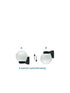 PLASTIC WALL GARDEN BLACK LUMINAIRE Φ200 E27 IP44 - ledmania.gr