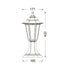 6S PLASTIC FLOOR GARDEN WHITE LUMINAIRE 41CM E27 IP44 - ledmania.gr