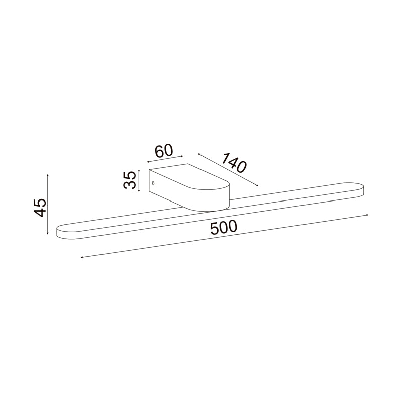 ^ΕΠΙΤΟΙΧΟ Φ/Σ LED 16W 4000K 1040LM ΛΕΥΚΟ ΜΕΤ/ΚΟ IP44 50Χ12Χ4CM PHOEBE - ledmania.gr
