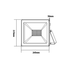 BLACK LED SMD FLOOD LUMINAIRE IP66 100W 4000K 8600Lm 230V RA80 - ledmania.gr
