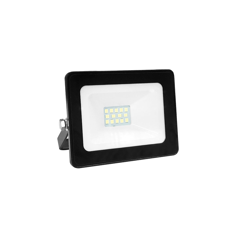 BLACK LED SMD FLOOD LUMINAIRE IP66 10W BLUE 230V - ledmania.gr