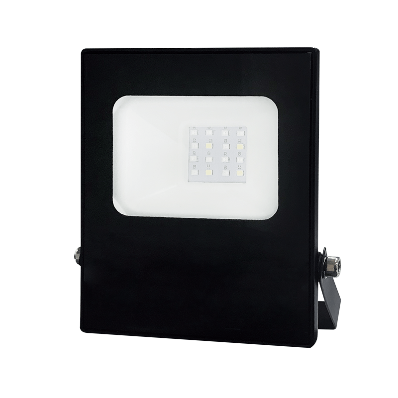BLACK LED SMD FLOOD LUMINAIRE IP66 10W RGBW 230V - ledmania.gr