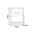 BLACK LED SMD FLOOD LUMINAIRE IP66 10W RGBW 230V - ledmania.gr