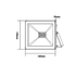 BLACK LED SMD FLOOD LUMINAIRE IP66 30W 6000K 2650Lm 230V RA80 - ledmania.gr