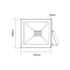 BLACK LED SMD FLOOD LUMINAIRE IP66 30W BLUE 230V - ledmania.gr