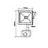 WHITE SENSOR LED SMD FLOOD LUMINAIRE IP66 50W 3000K 4000Lm 230V RA80 - ledmania.gr