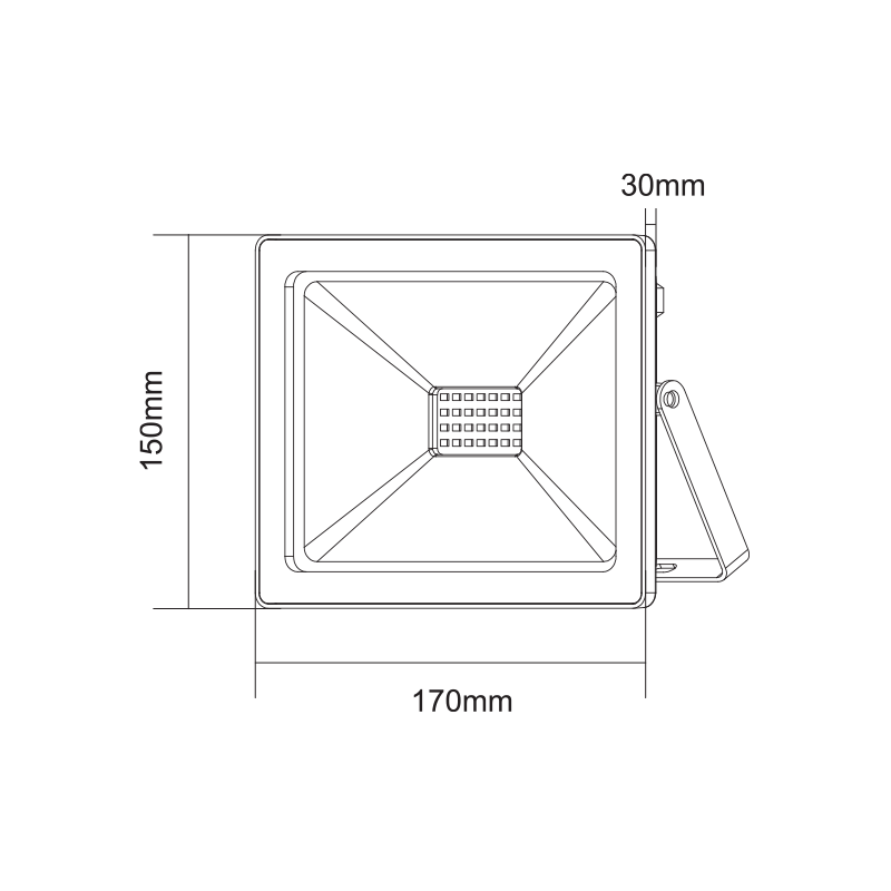 BLACK LED SMD FLOOD LUMINAIRE IP66 50W BLUE 230V - ledmania.gr