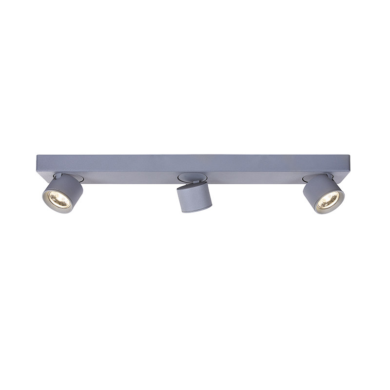 ^ΕΠΙΤΟΙΧΟ Φ/Σ LED 15W COB 80° 3000K 1200LM ΓΚΡΙ ΑΛΟΥΜΙΝΙΟ 54X7XH10CM PLUTO - ledmania.gr