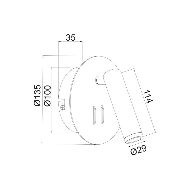 ΕΠΙΤΟΙΧΟ Φ/Σ LED 3+4W 3000K 280LM ΛΕΥΚΟ ΜΕΤΑΛΛΙΚΟ D13,5X7CM ZEUS - ledmania.gr
