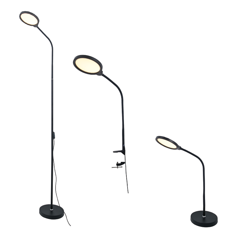 LED ΓΡΑΦΕΙΟΥ 3 IN 1 10W ΜΑΥΡΟ ABS+ΑΛΟΥΜΙΝΙΟ CCT STEP DIMMABLE 32Χ40Χ7 STEFAN - ledmania.gr