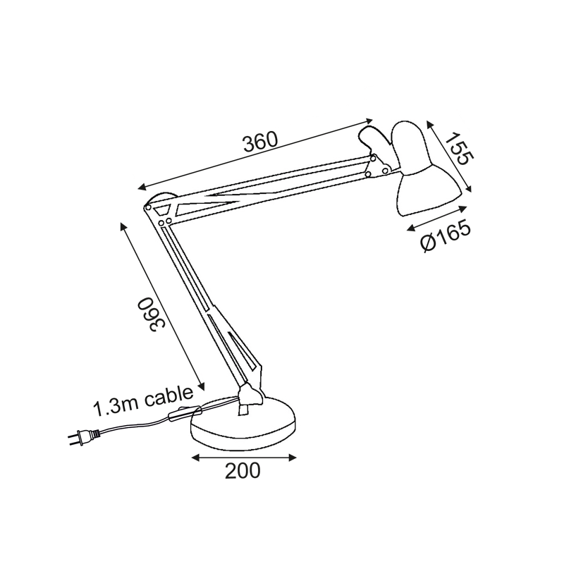 ΠΟΡΤΑΤΙΦ ΜΑΥΡΟ E27 1X60W H85CM - ledmania.gr