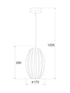 ΚΡΕΜΑΣΤΟ ΑΚΡΥΛΙΚΟ ΔΙΑΦΑΝΟ 1Χ40W Ε27 17x H28cm - ledmania.gr
