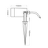 GREY SPOT LUMINAIRE GU10 MAX. 3W LED IP65 & GARDEN SPIKE
