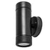 UP-DOWN BLACK PP WALL LIGHT GU10Max.2x3W LED IP65 - ledmania.gr