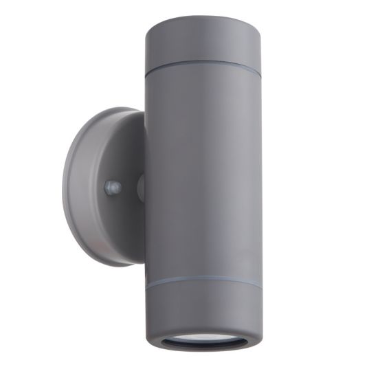 UP-DOWN GREY PP WALL LIGHT GU10Max.2x3W LED IP65 - ledmania.gr