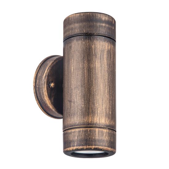 UP-DOWN RUST PP WALL LIGHT GU10Max.2x3W LED IP65 - ledmania.gr