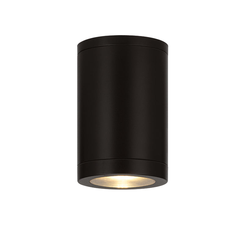 GU10  ROUND CEILING LUMINAIRE 230V AC MATT BLACK IP65 GU10 MAX.7W