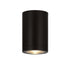 GU10  ROUND CEILING LUMINAIRE 230V AC MATT BLACK IP65 GU10 MAX.7W