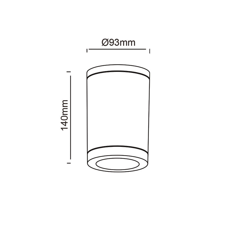 GU10  ROUND CEILING LUMINAIRE 230V AC MATT WHITE IP65 GU10 MAX.7W - ledmania.gr