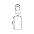 GU10 WALL LUMINAIRE PLASTIC 230V AC WHITE IP65 MAX.2X3W LED