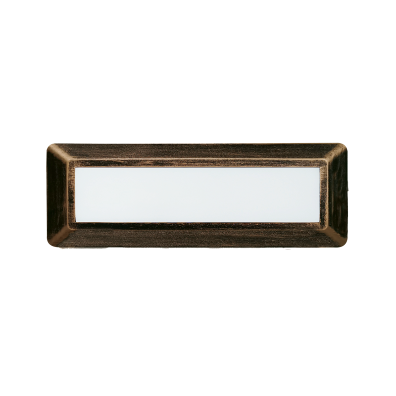 LED WALL RECTANGLE LUMINAIRE RUST 230V AC IP65 4W 3000K 290LM RA80 - ledmania.gr