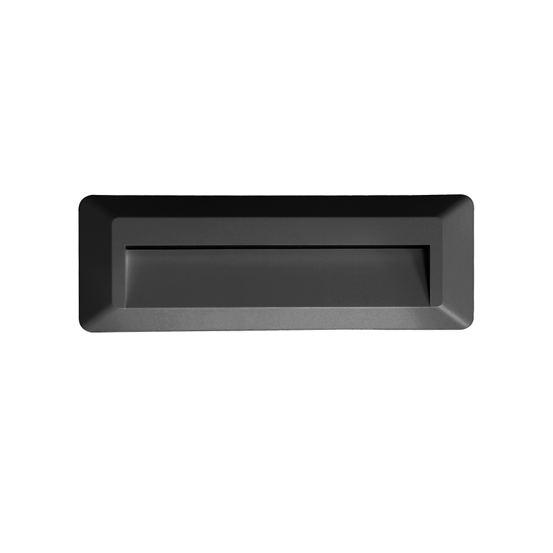 LED WALL RECTANGLE LUMINAIRE DARK GREY 230V AC IP65 2W 3000K 100LM RA80 - ledmania.gr