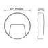 LED WALL ROUND LUMINAIRE GREY 230V AC IP65 3W 3000K 200LM RA80 - ledmania.gr