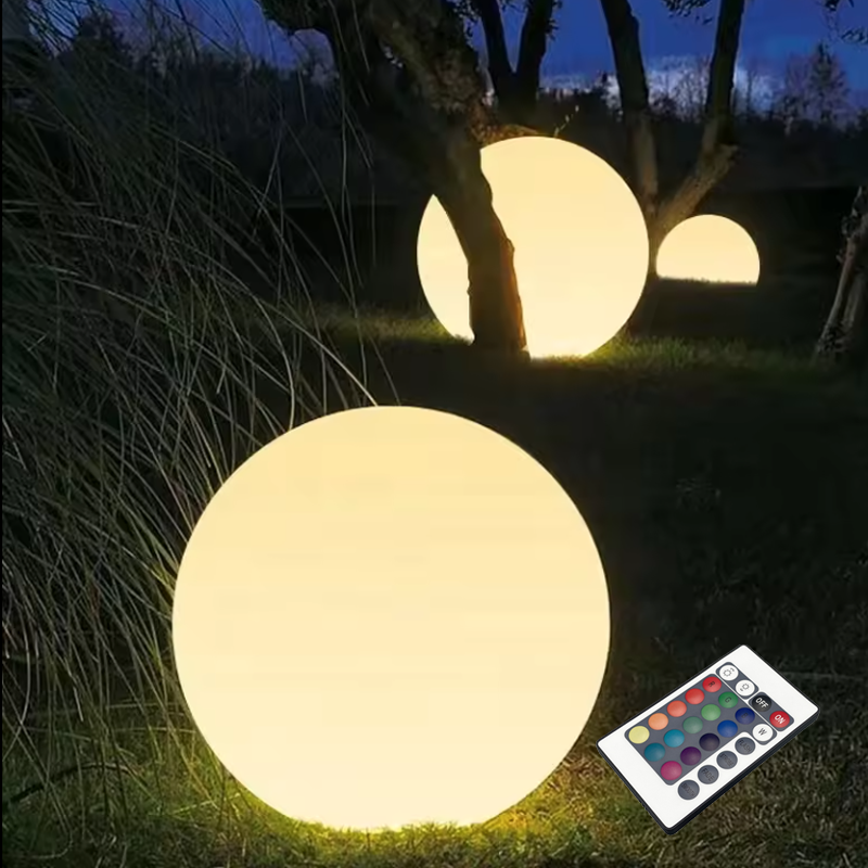 ΗΛΙΑΚΗ/ΕΠΑΝΑΦΟΡΤΙΖΟΜΕΝΗ RGBW LED ΜΠΑΛΑ D30cm IP54 LiFePO4 1800mAh - ledmania.gr