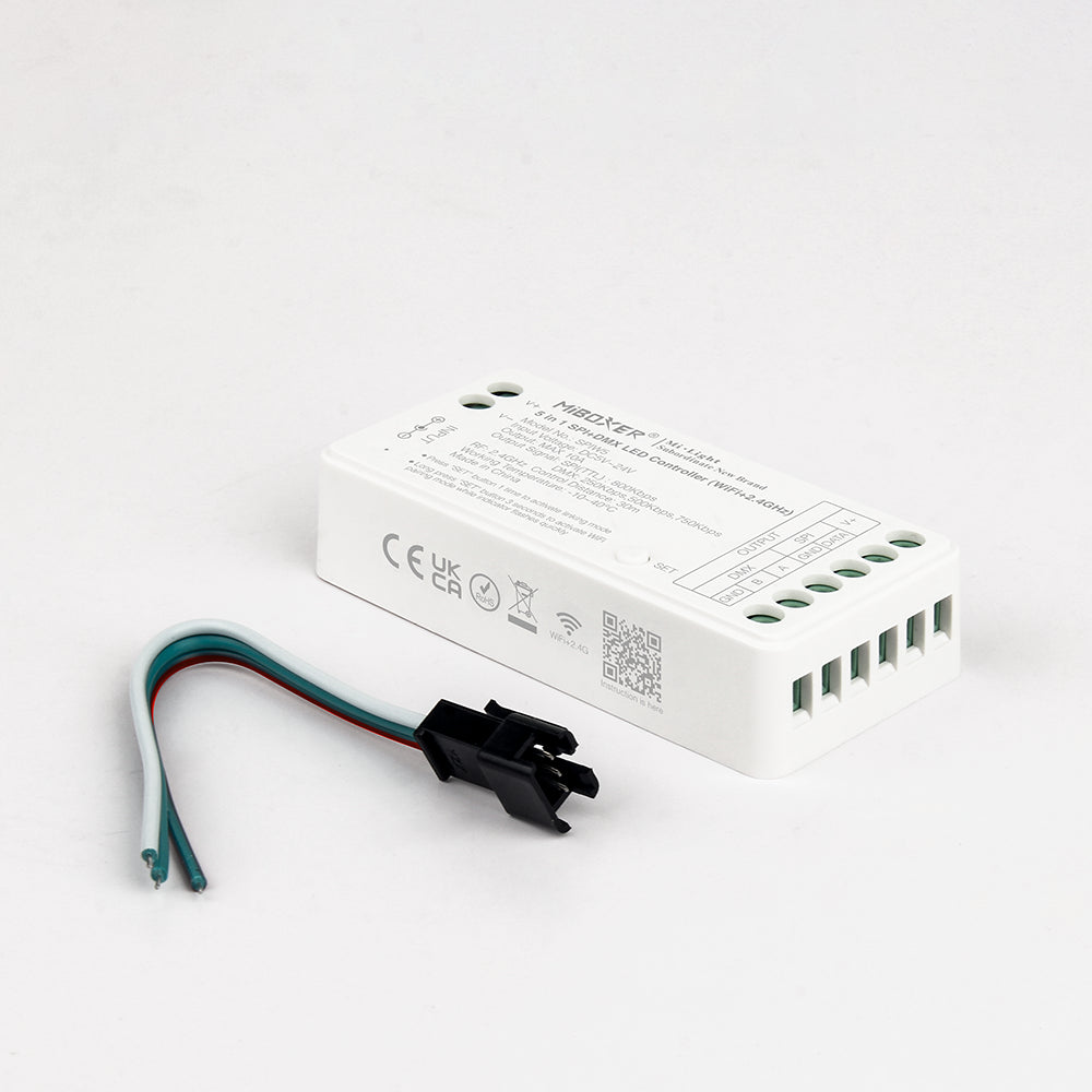 SPIW5 001.webp 5 in 1 SPI+DMX LED Controller (SPIW5) WiFi+2.4GHz 27,50 € Χωρίς Φ.Π.Α Προσθήκη στο καλάθι   5 in 1 SPI+DMX LED Controller (SPIW5) WiFi+2.4GHz
