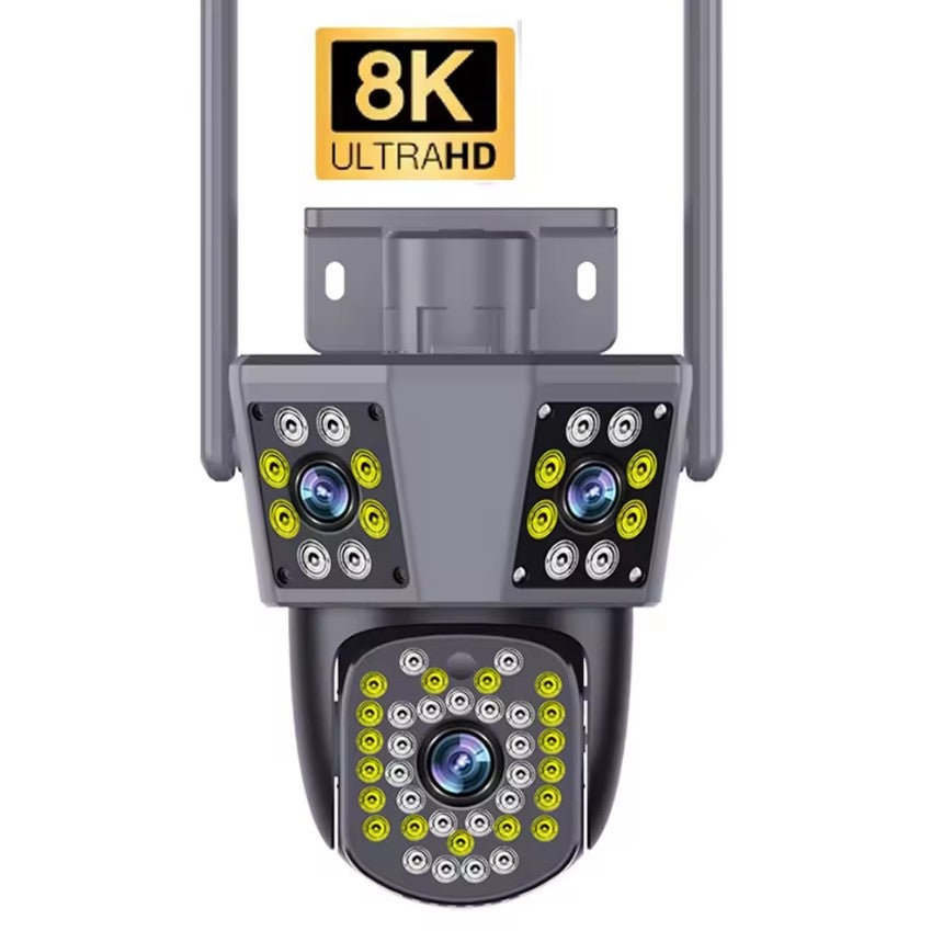12MP Super HD IPC360 AI Έξυπνα Συστήματα κάμερας ασφαλείας Wi-Fi εξωτερικού χώρου 4K*3 Οθόνες - ledmania.gr