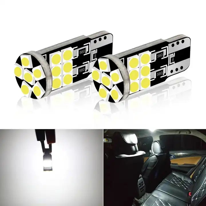 T10 Canbus Led Αυτοκινήτου 12volt-18led 3030-Ψυχρο Λευκο τεμ1 - ledmania.gr