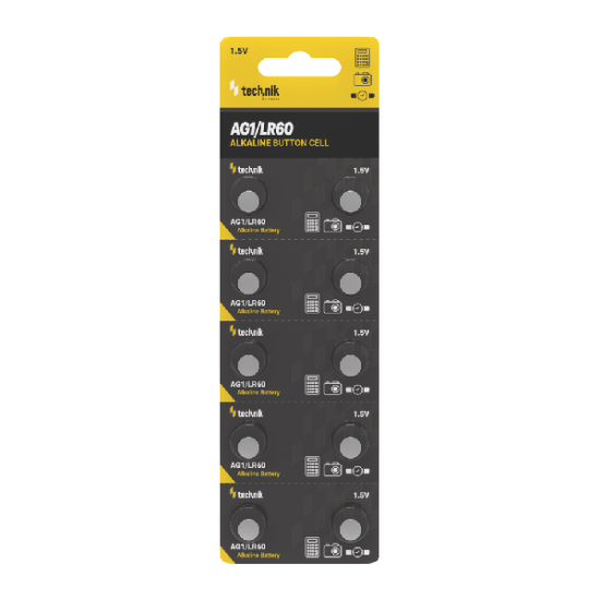 Technik Αλκαλικές Μπαταρίες Κουμπιά Platinum AG1 / LR60 / 164 / 364 1.5V B10